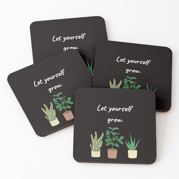 Item preview, Let yourself grow text design with indoor house plants. designed and sold by BumbleVee ☀️.