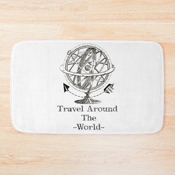 Item preview, 'Travel Around The World' Earth Globe Variations - Retro Illustration Design for T-shirts, mugs, phone cases and other accessories designed and sold by Ridiculam Toga.