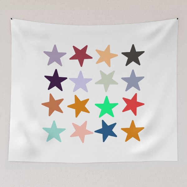 Item preview, Abstract Multi Color Star Pattern designed and sold by Pixel4Art.