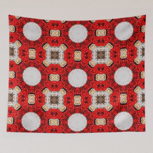 Item preview, Red Christmas Cozy Coffee Cappuccino Milk Foam Pattern No2 designed and sold by Atomura.