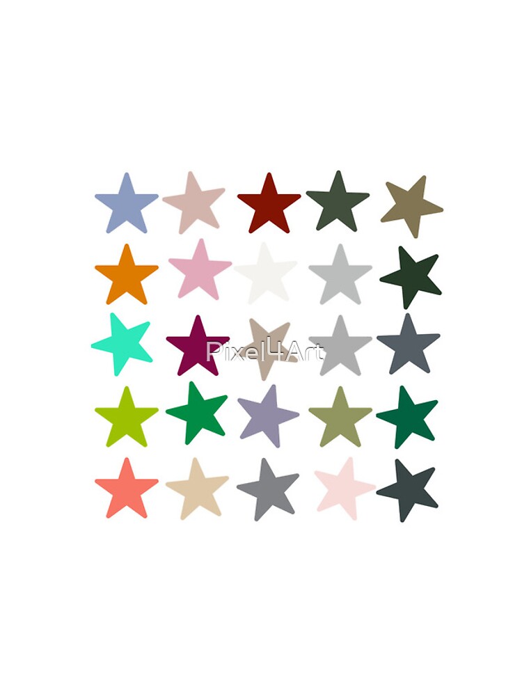 Thumbnail 4 of 4, iPhone Case, Abstract Multi Color Star Pattern designed and sold by Pixel4Art.