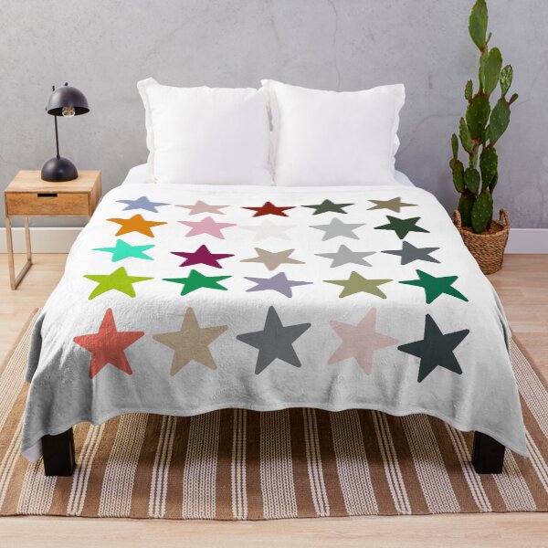 Item preview, Abstract Multi Color Star Pattern designed and sold by Pixel4Art.