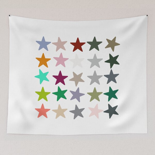 Item preview, Abstract Multi Color Star Pattern designed and sold by Pixel4Art.