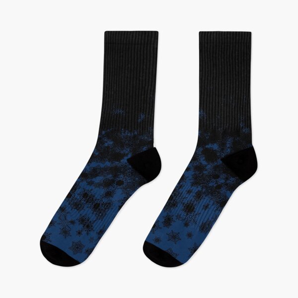Item preview, Blizzard - Black snowflakes on a blue background designed and sold by illustratious.