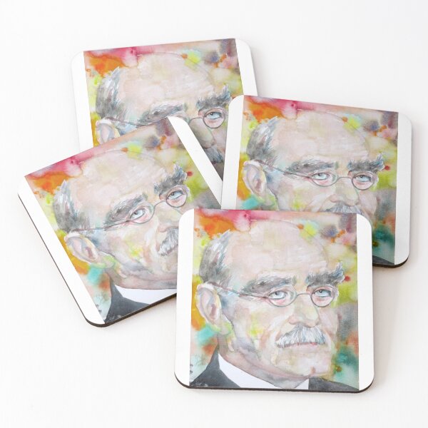 Item preview, RUDYARD KIPLING - Aquarellporträt .1    designed and sold by LaleStudio454.