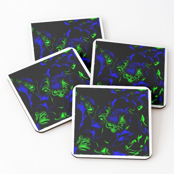 Item preview, Blue, Black, Green Liquid Art. Liquid Marble. Abstract Design. designed and sold by Jason123za.
