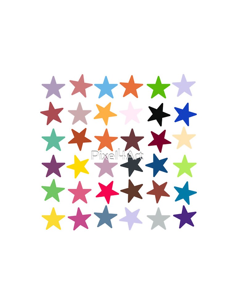 Thumbnail 4 of 4, iPhone Case, Abstract Multi Color Star Pattern designed and sold by Pixel4Art.