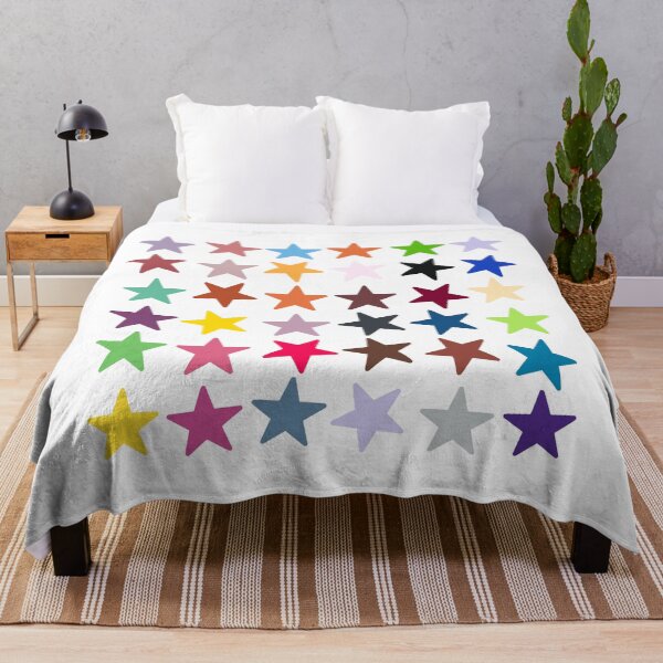 Item preview, Abstract Multi Color Star Pattern designed and sold by Pixel4Art.