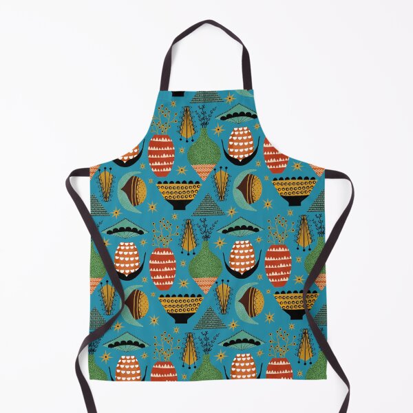 Item preview, Out of this world floral Blue - mid century designed and sold by susycosta.