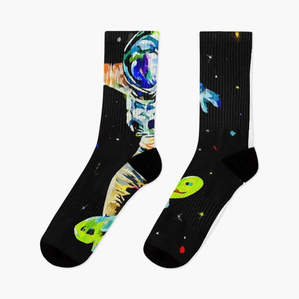 Item preview, Astronaut on a skateboard abstract art designed and sold by shrolts.