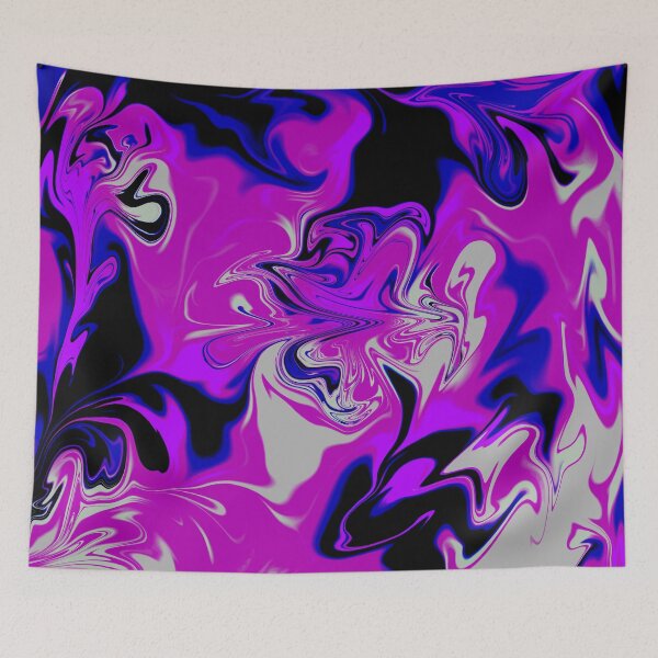 Item preview, Blue, Pink, Black  And White Liquid Art. Liquid Marble. Abstract Design #3. designed and sold by Jason123za.