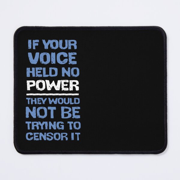 Item preview, If your voice held no power quote | Freedom of speech designed and sold by Giovanni-c.