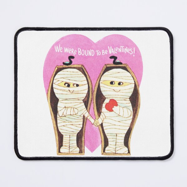 Item preview, "Bound Together" - Mummy, Mummy, Egyptian, Egypt, Couple, Love, Romance, Red, Heards, Pink, His, Hers, Valentine's, Day, Card, Valentine, Vday  designed and sold by CanisPicta.