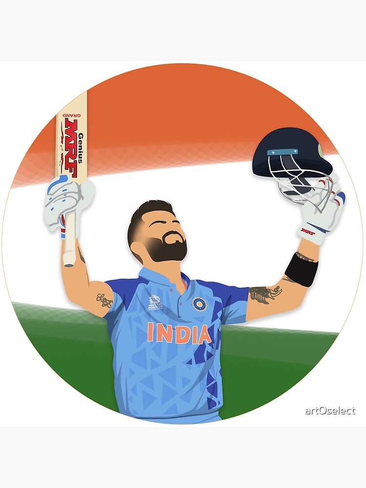 Portrait Of Virat Kohli By Abhishek Deoliya, Drawing Fine Art for Sell