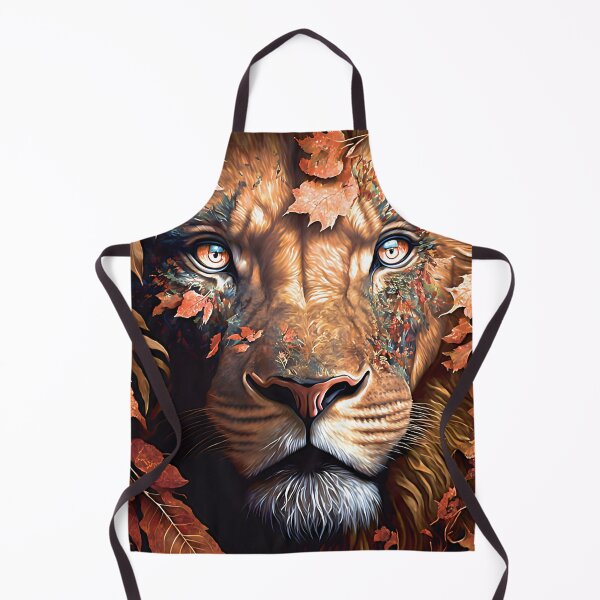 Item preview, Fall Coloured Lion in Autumn colors designed and sold by Tuko Designs.