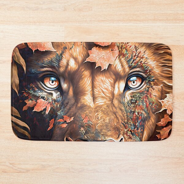 Item preview, Fall Coloured Lion in Autumn colors designed and sold by Tuko Designs.