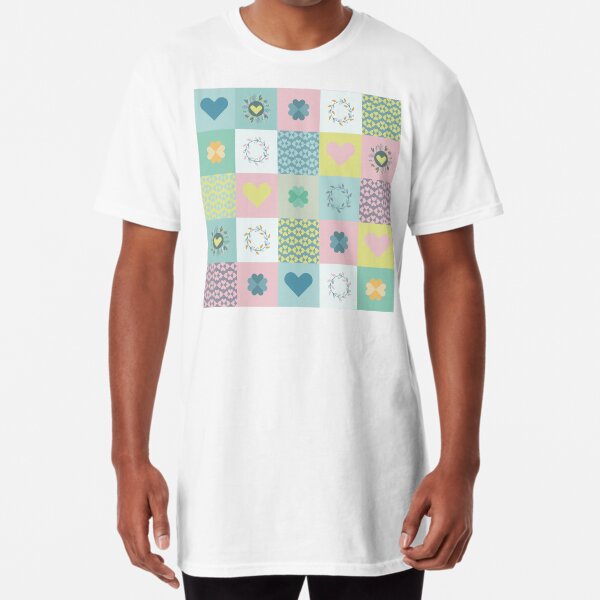 Vista previa del artículo con la obra «Patchwork corazones», diseñado y vendido por AnaidZahori.