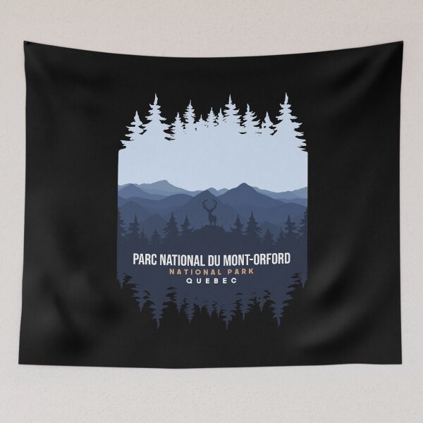 Item preview, Parc National Du Mont Orford National Park Quebec Canada Mountain And Pine Tree  designed and sold by Friday NightCo.