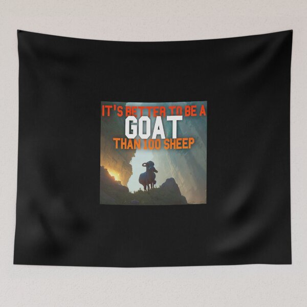 Item preview, Goat Simulator It's Better to Be A Goat Than 100 Sheep designed and sold by Trendy-Now.