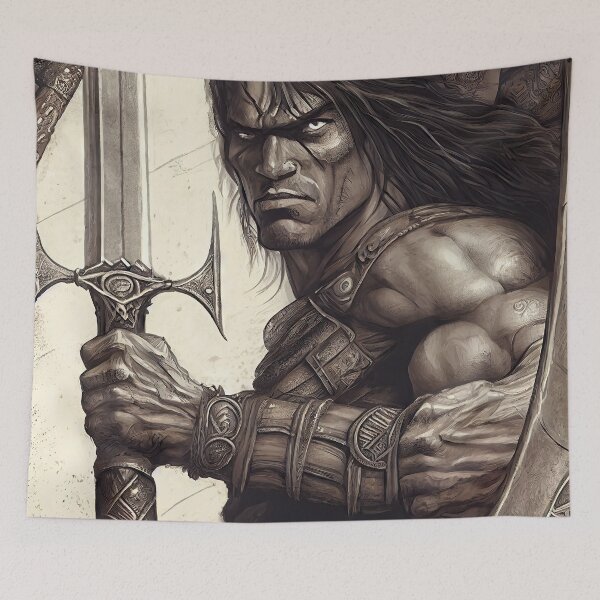 Item preview, Attila the Hun designed and sold by OccultDreams.