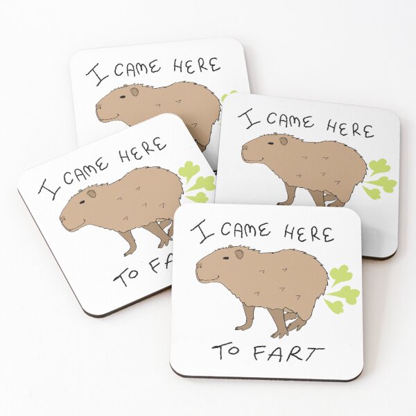 Item preview, i came here to fart capybara designed and sold by HelloShoppy.