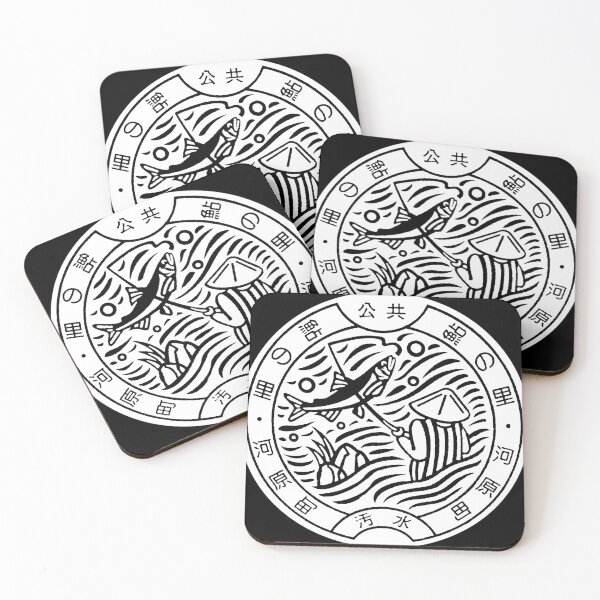 Item preview, Fisherman on manhole in Japan - White Inverted designed and sold by mattraski.