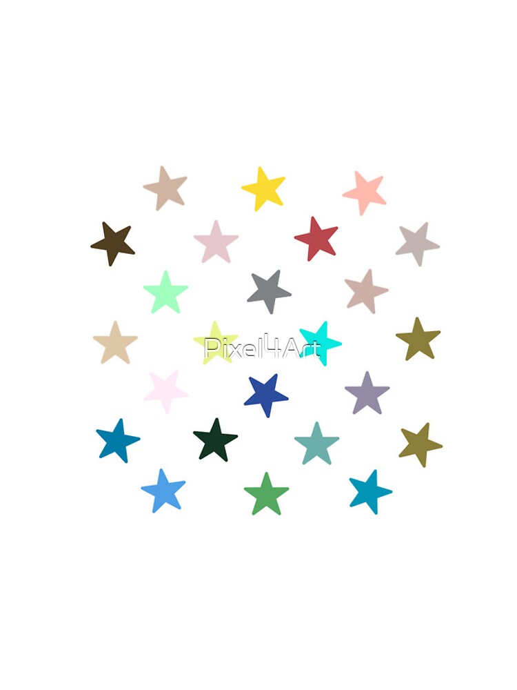 Thumbnail 4 of 4, iPhone Case, Abstract Multi Color Star Pattern designed and sold by Pixel4Art.