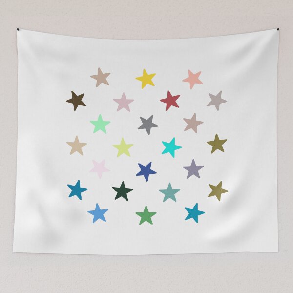 Item preview, Abstract Multi Color Star Pattern designed and sold by Pixel4Art.