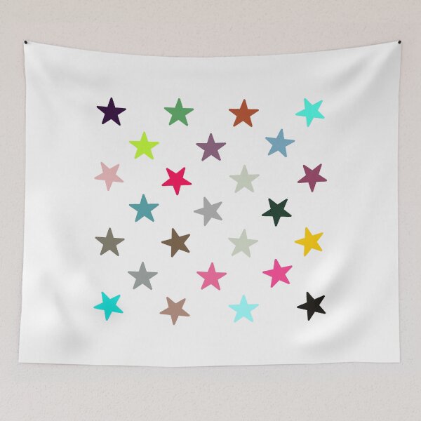 Item preview, Abstract Multi Color Star Pattern designed and sold by Pixel4Art.