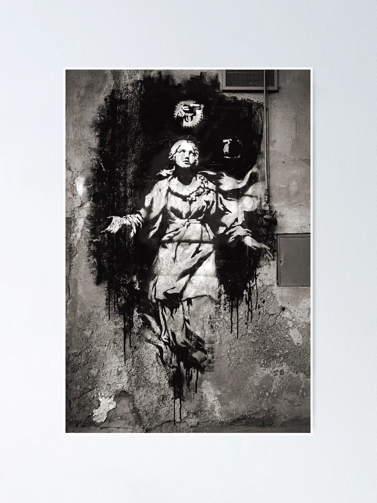 Banksy Madonna With a Pistol - Street Art Naples | Original