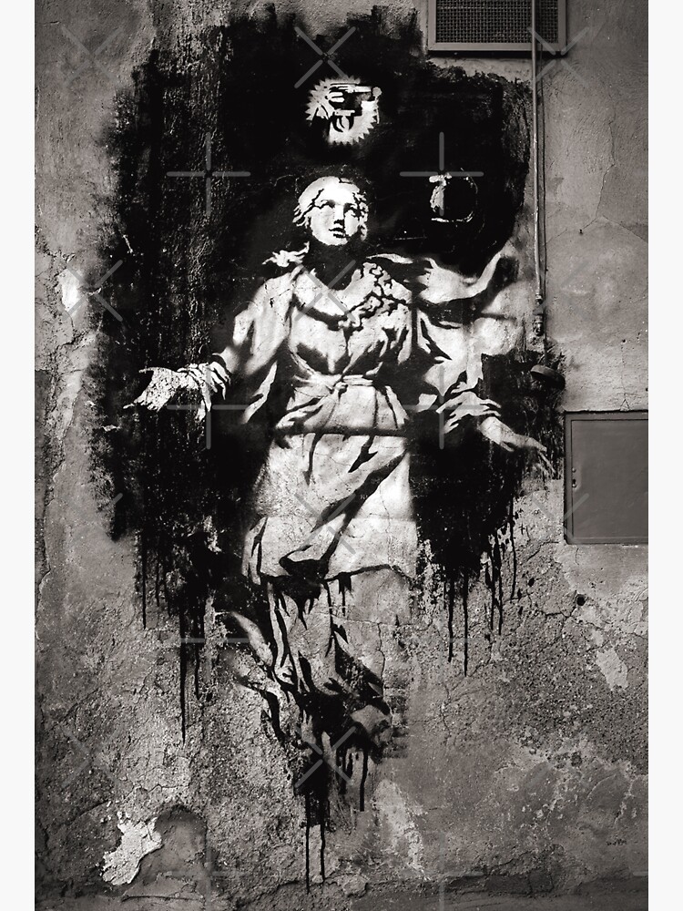 "Banksy Madonna With A Pistol - Street Art Naples | Original Mural ...