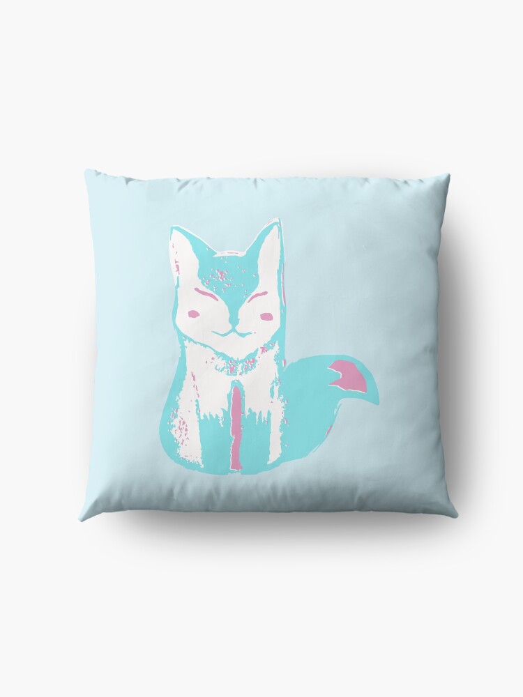 Alternate view of Icy Blue Fox Floor Pillow