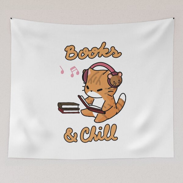 Item preview, Books and Chill designed and sold by Mamemiyu Shop.