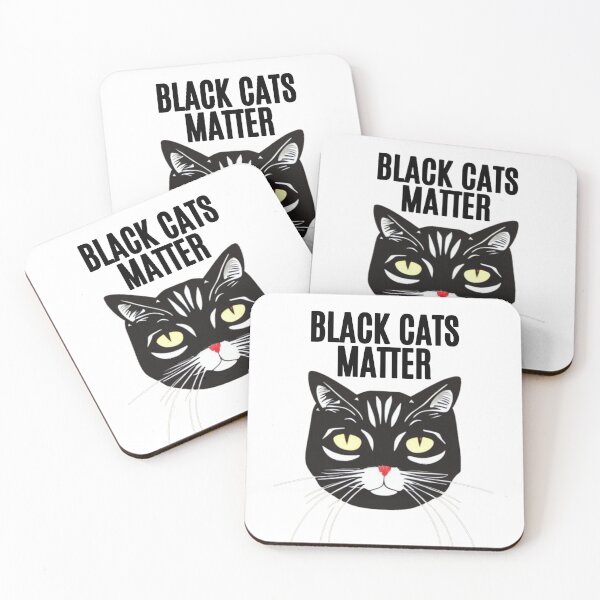 Item preview, Black Cats Matter : Beautiful Dark Cat Quote designed and sold by EnzoVectorism.