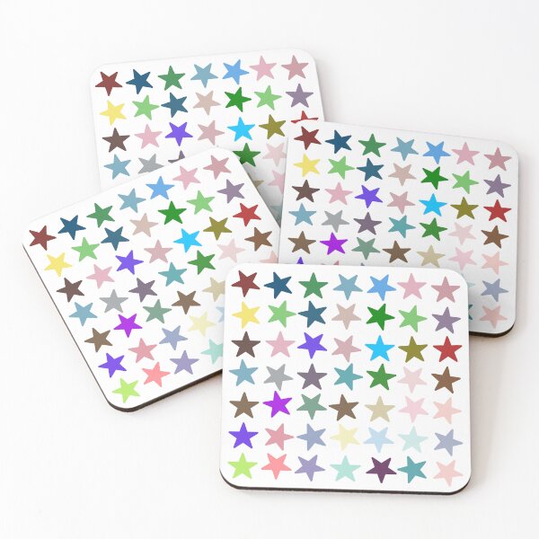 Item preview, Abstract Multi Color Star Pattern designed and sold by Pixel4Art.