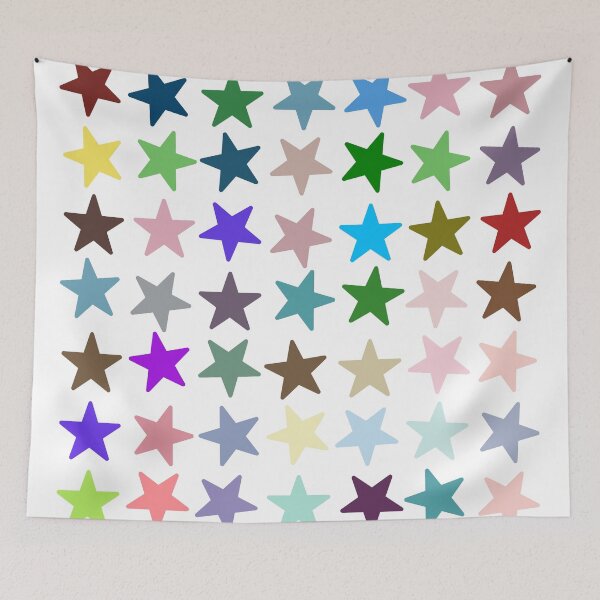 Item preview, Abstract Multi Color Star Pattern designed and sold by Pixel4Art.