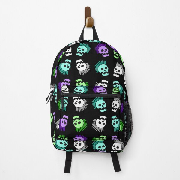 Item preview, Tiled Skull Punk with Mohawk pattern colourful designed and sold by Rz-Fz.