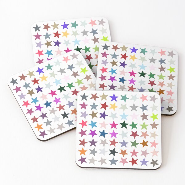 Item preview, Abstract Multi Color Star Pattern designed and sold by Pixel4Art.