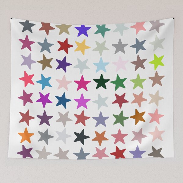 Item preview, Abstract Multi Color Star Pattern designed and sold by Pixel4Art.