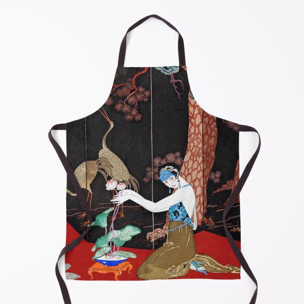 Artikelvorschau, Le Gout des Laques Modeillustration von George Barbier, Art-Deco-Werbung, Art-Deco-Mode, Vintage-Art-Deco, entworfen und verkauft von Tamas Das.