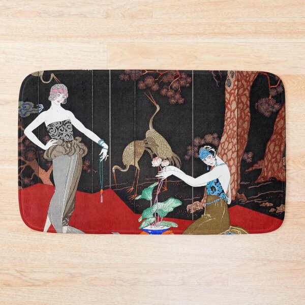 Artikelvorschau, Le Gout des Laques Modeillustration von George Barbier, Art-Deco-Werbung, Art-Deco-Mode, Vintage-Art-Deco, entworfen und verkauft von Tamas Das.