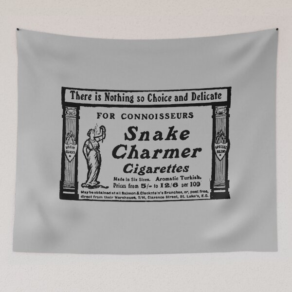 Item preview, SNAKE CHARMER CIGARETTES designed and sold by ThrowbackAds.