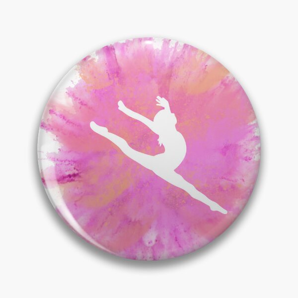 Item preview, Pink Explosion Gymnastics Silhouette designed and sold by Flexiblepeople.