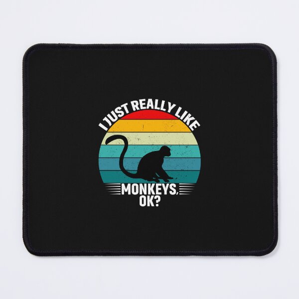 Item preview, I Just Really Like Monkeys Ok Retro Vintage Funny Monkey Lover Gift designed and sold by lou731.