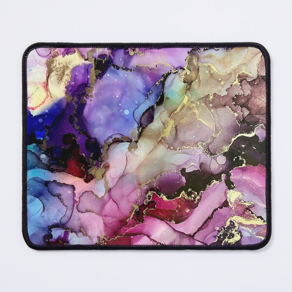 Item preview, Sensation - alcohol ink artwork with pinks, purples, gold, blues designed and sold by NessaLovell.