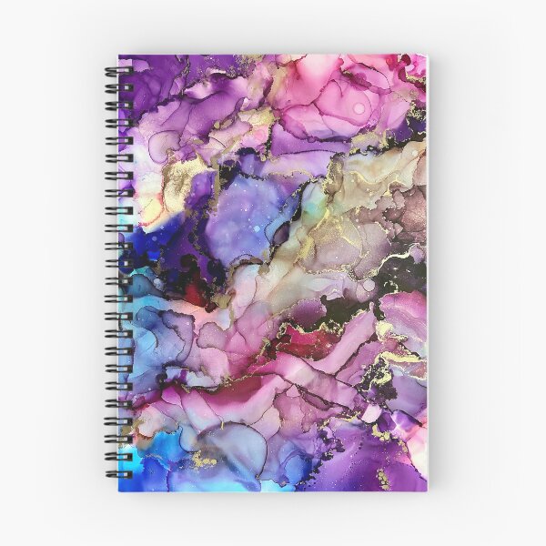 Item preview, Sensation - alcohol ink artwork with pinks, purples, gold, blues designed and sold by NessaLovell.