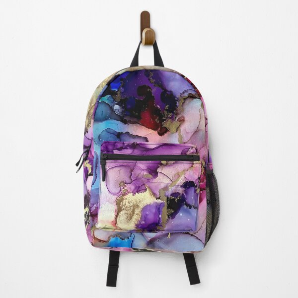 Item preview, Sensation - alcohol ink artwork with pinks, purples, gold, blues designed and sold by NessaLovell.