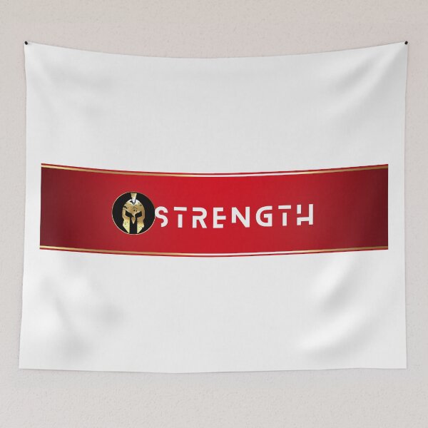 Item preview, Strength Spartan Helmet Gold White Red  designed and sold by Yiorgos Designs.