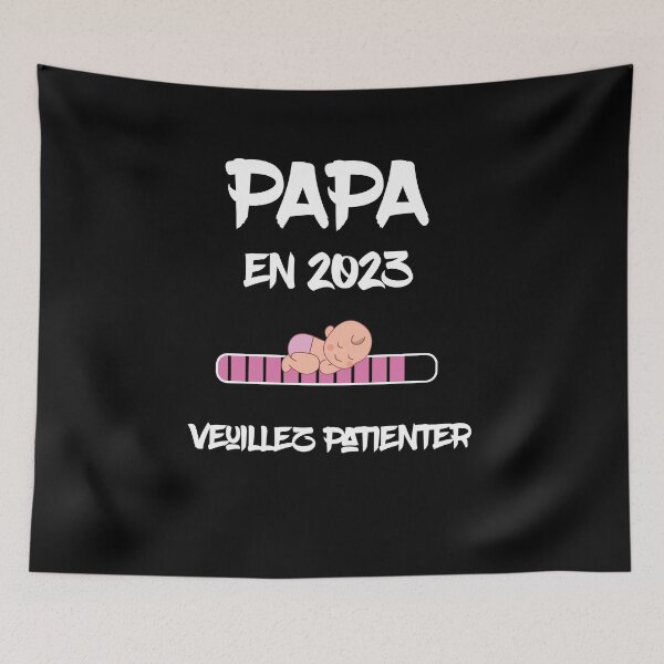 Aperçu de l'œuvre Futur Papa 2023 fi créée et vendue par Catcrea.