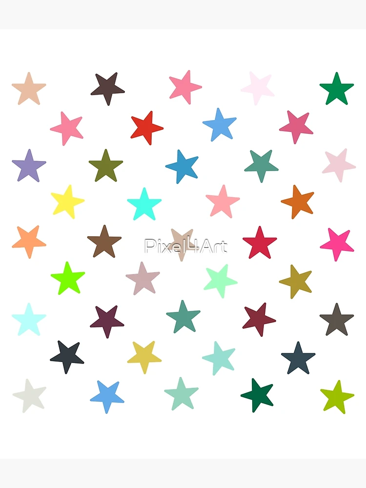 Thumbnail 3 of 3, Backpack, Abstract Multi Color Star Pattern designed and sold by Pixel4Art.
